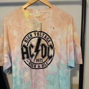Vintage Men's ACDC Tie Dye Shirt